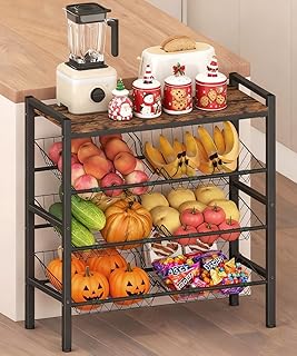 4-Tier Fruit and Vegetable Storage Rack
