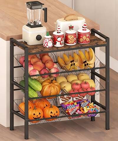 4-Tier Fruit and Vegetable Storage Rack