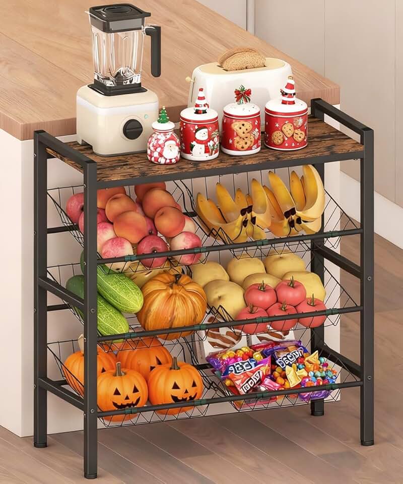 4-Tier Fruit and Vegetable Storage Rack