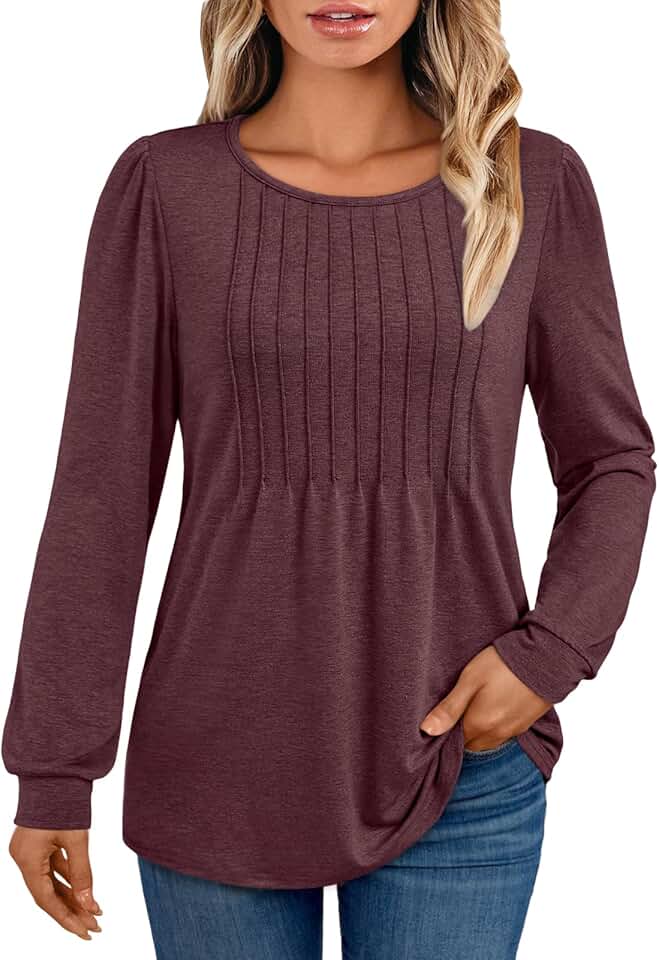 Women's Long Sleeve Dressy Business Casual Top