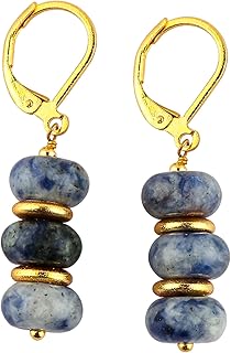 Natural Sodalite Earrings for Women
