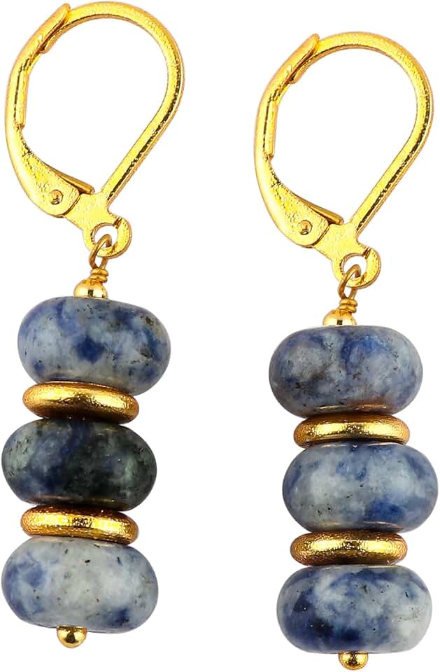 Natural Sodalite Earrings for Women