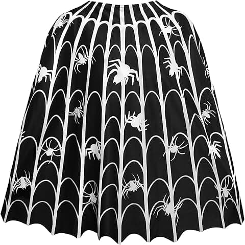 Spider Web Cape for Women and Girls