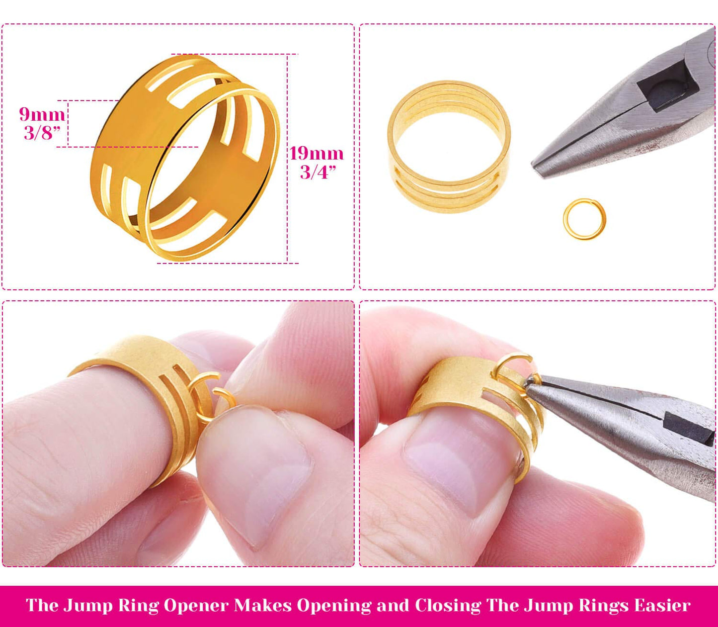 Jewelry Repair Kit with Jump Rings Clasps and Hooks