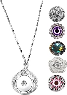 Interchangeable Women's Fashion Necklace, 18" or 24" Stainless Steel Chain