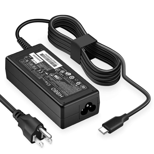 USB C Laptop Charger 65W 45W for HP Chromebook and Spectre