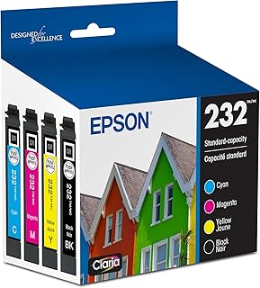 Black and color ink cartridge set for printers