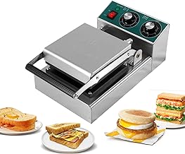 Electric Sandwich Maker with Non-Stick Surface and Indicator Lights