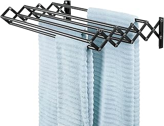 Steel Wall Mount Expandable Clothes Drying Rack