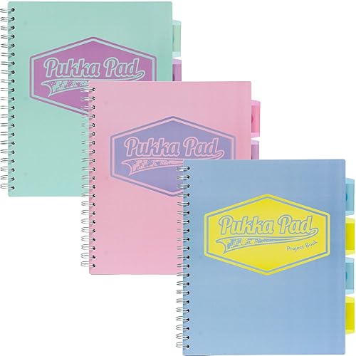 5 Subject Spiral Notebook Pack with Dividers and Perforated Edges