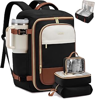 40L Travel Backpack with 3 Packing Cubes and Laptop Pocket