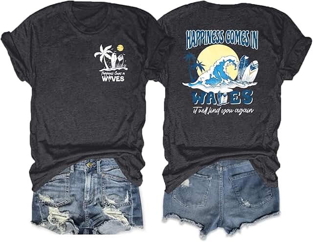 Women’s Oversized Summer Hawaiian Beach T-Shirt
