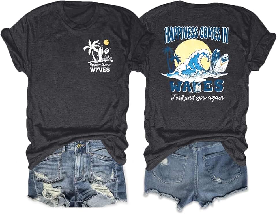 Women’s Oversized Summer Hawaiian Beach T-Shirt