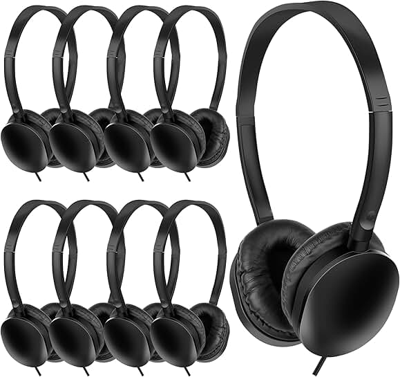 Bulk Kids Headphones Pack for School and Children