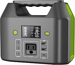 Portable 155Wh Power Bank with 6 Outputs and LED Light