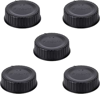 Set of 5 Rear Lens Cap Covers for Nikon F Mount Lenses