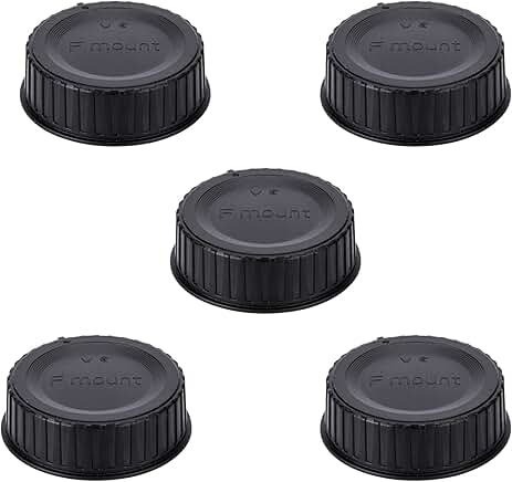 Set of 5 Rear Lens Cap Covers for Nikon F Mount Lenses
