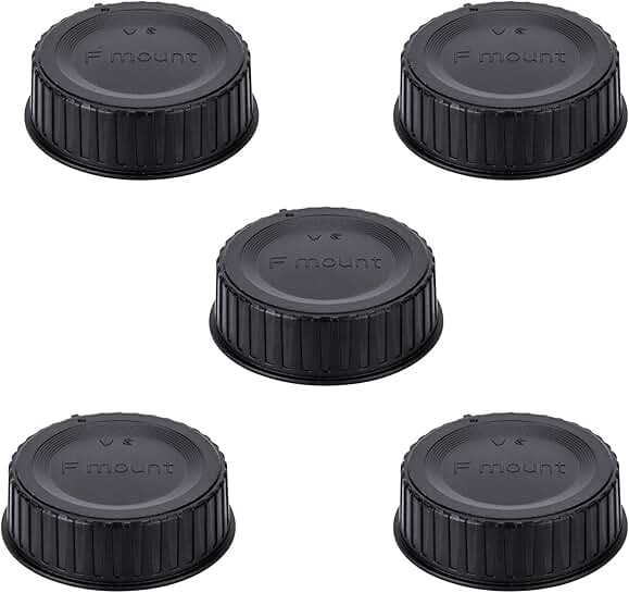 Set of 5 Rear Lens Cap Covers for Nikon F Mount Lenses