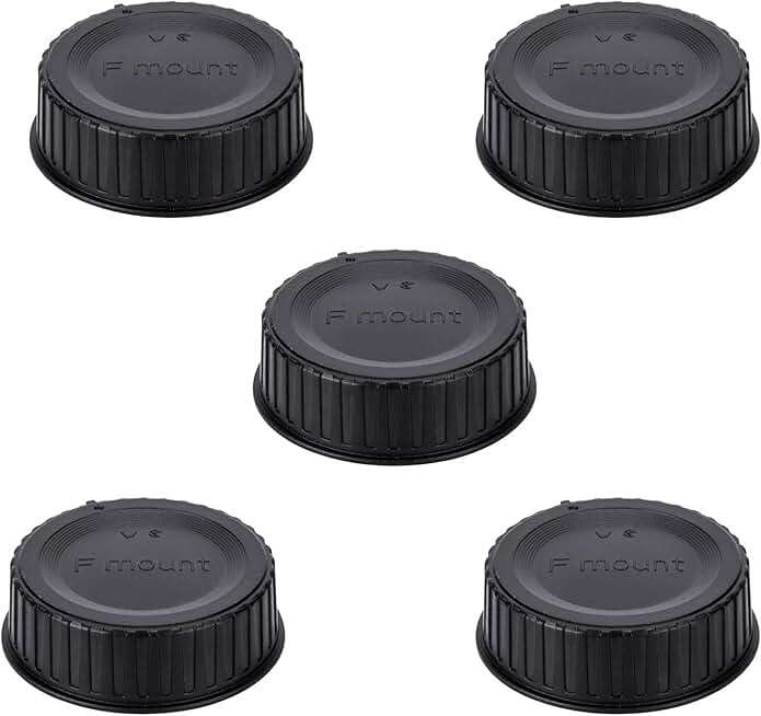 Set of 5 Rear Lens Cap Covers for Nikon F Mount Lenses
