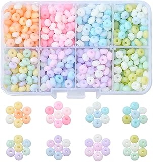 Six Millimeter Frosted Flat Round Glass Beads, 840 Pieces