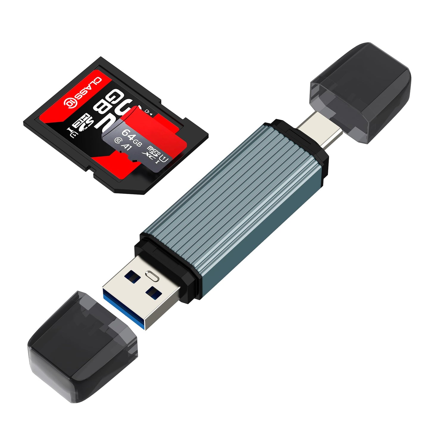 USB C SD Card Reader for Micro SD and Memory Stick