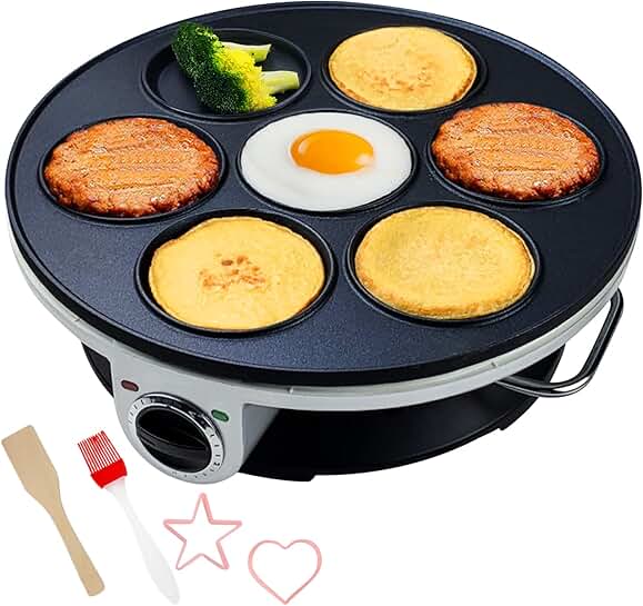 Mini Nonstick Pancake and Crepe Maker for Kids