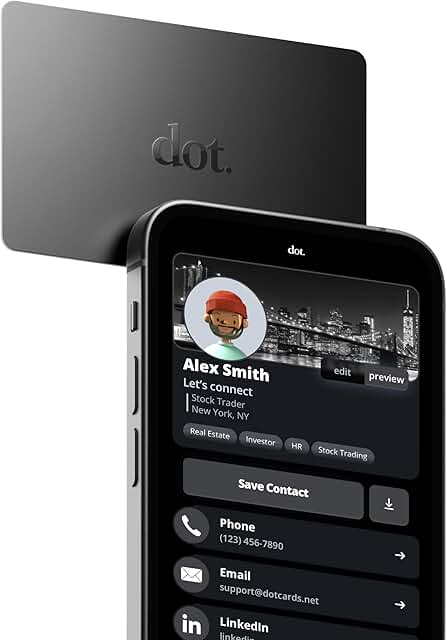 Digital Business Card in Black