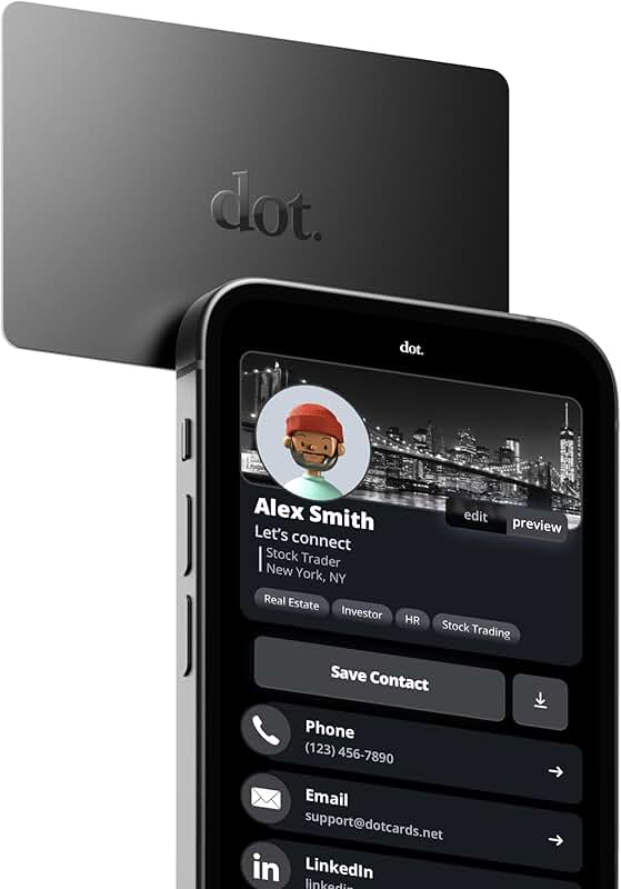Digital Business Card in Black