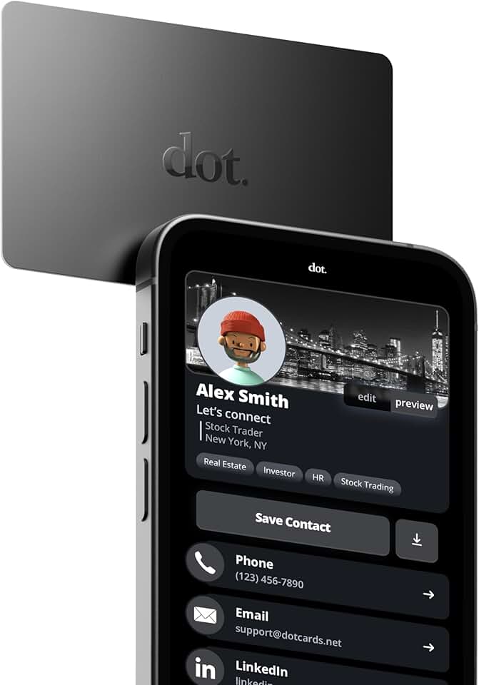 Digital Business Card in Black