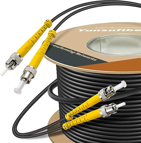 250ft Single Mode Fiber Optic Patch Cord