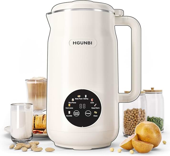 8-in-1 Nut Milk Maker with Self-Cleaning and Keep Warm