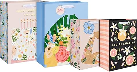 Set of 4 Birthday and Occasion Gift Bags