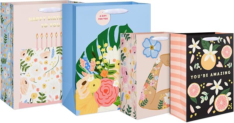 Set of 4 Birthday and Occasion Gift Bags
