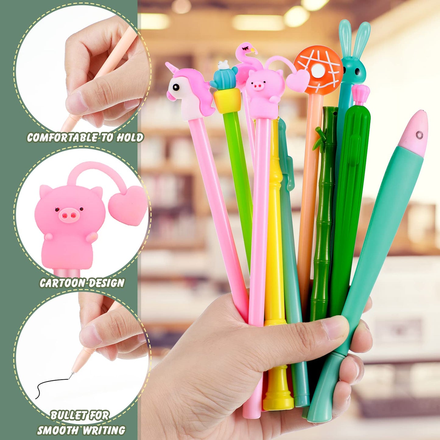 15 Cute Cartoon Gel Pens for Girls
