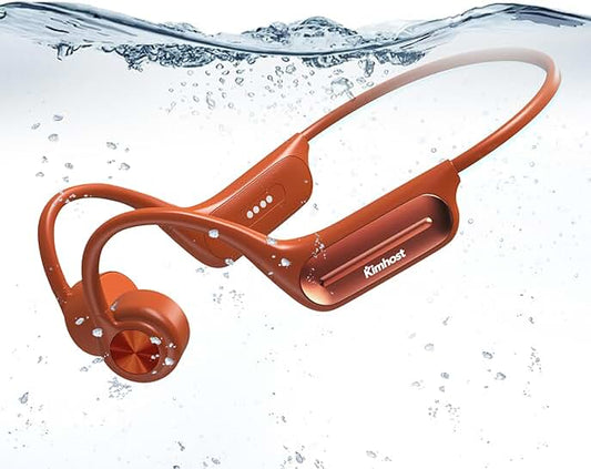 Waterproof bone conduction headphones with MP3, 8-hour play