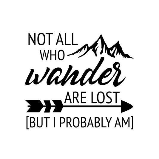 Funny Wanderer Decal for Cars and Walls