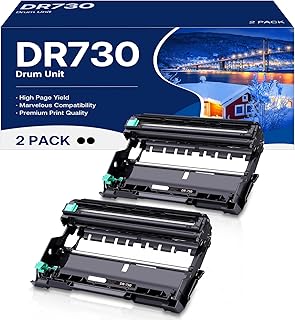 DR730 Drum Unit Replacement for Laser Printers (2 Pack)