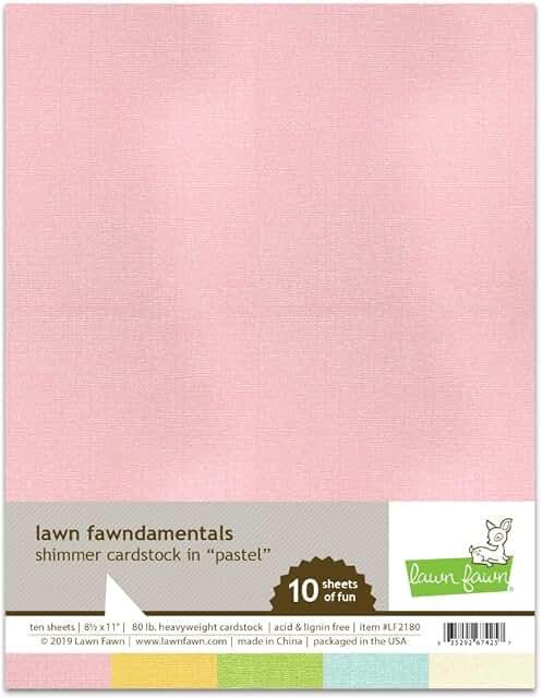 Pastel Shimmer Cardstock Pack of 10 Sheets