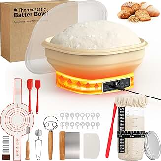 Electric Sourdough Starter and Proofing Basket Kit