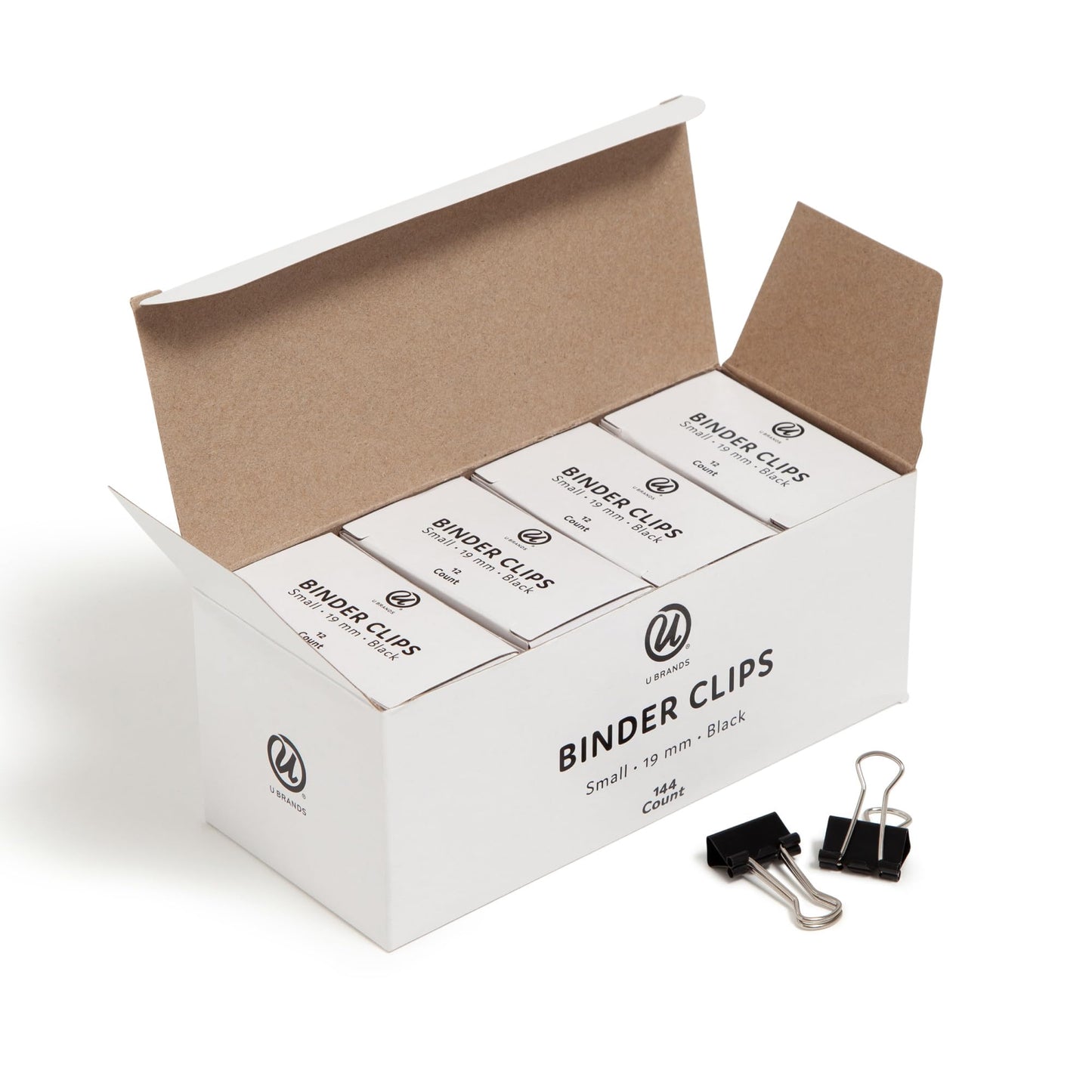 Small 3/4 Inch Binder Clips, 144 Pack