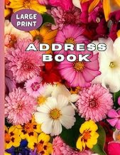 Large Print Address Book for Seniors with Birthdays