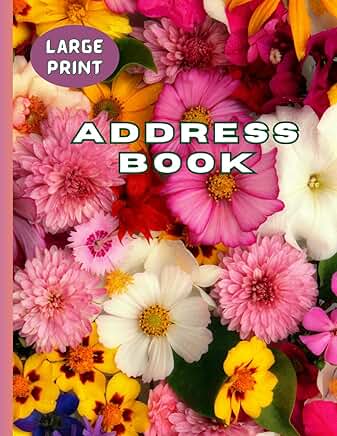 Large Print Address Book for Seniors with Birthdays