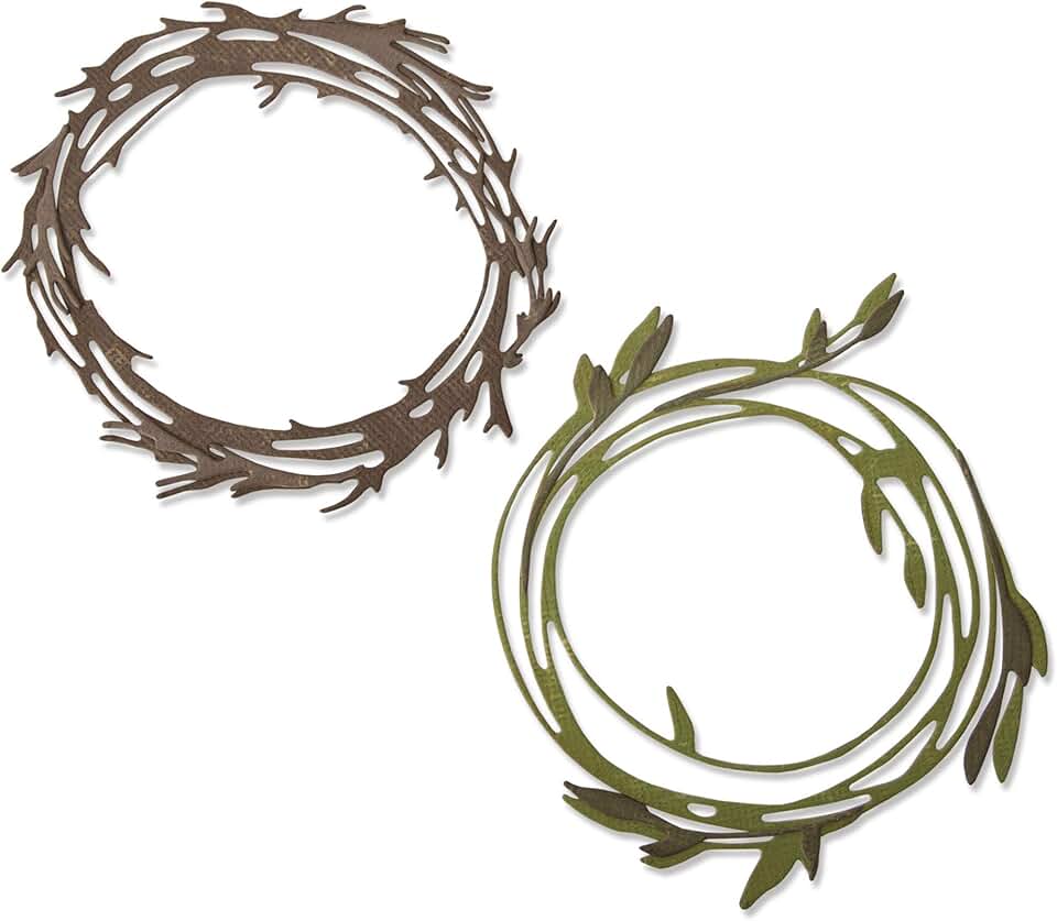 Set of 10 Funky Wreaths Cutting Dies