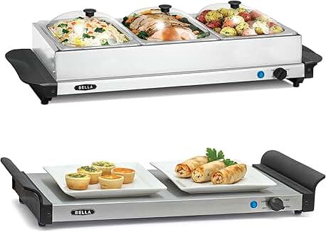 4.5 Quart Electric Buffet Server with Warming Tray