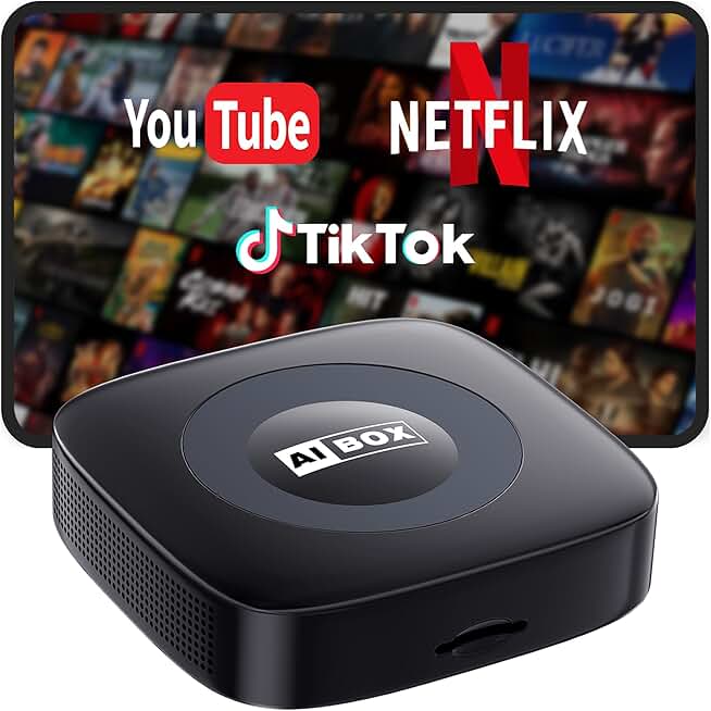 Wireless Carplay Adapter with Video Entertainment Box