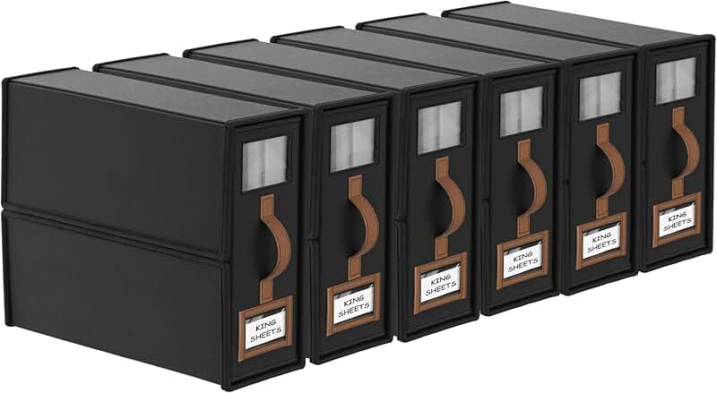 Six Pack Foldable Bed Sheet Storage with Handle