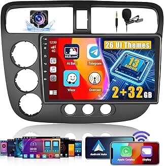 9" Touch Screen Car Stereo with GPS, Bluetooth, and Backup Camera