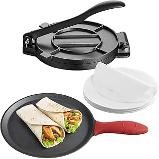 8-Inch Cast Iron Tortilla and Flatbread Press