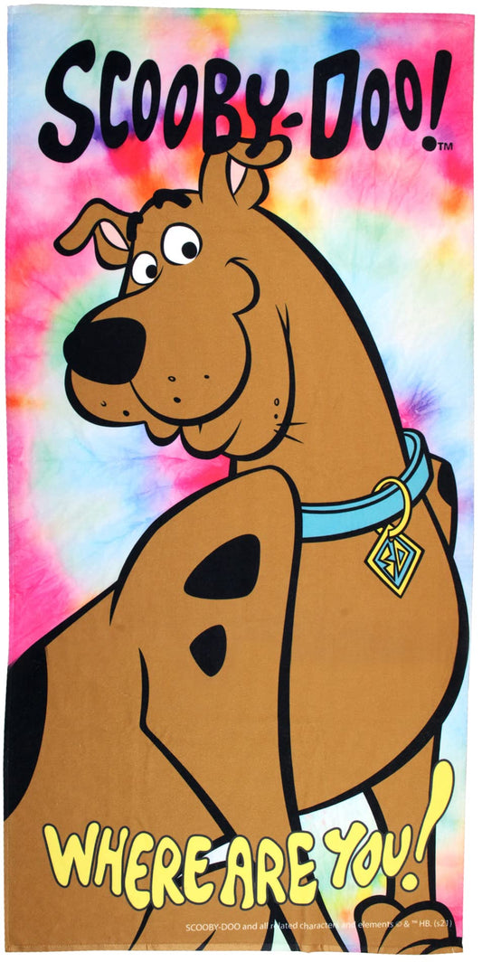 Scooby Doo Where are You Tie Dye Beach Towel Bath Towel
