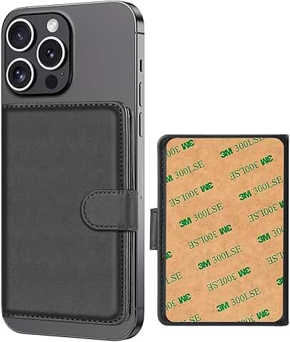 Leather Wallet Card Holder with RFID Blocking